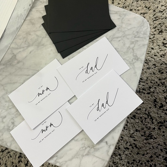 To My Mom & Dad Wedding Day Cards (2 of each) - Picture 1 of 2